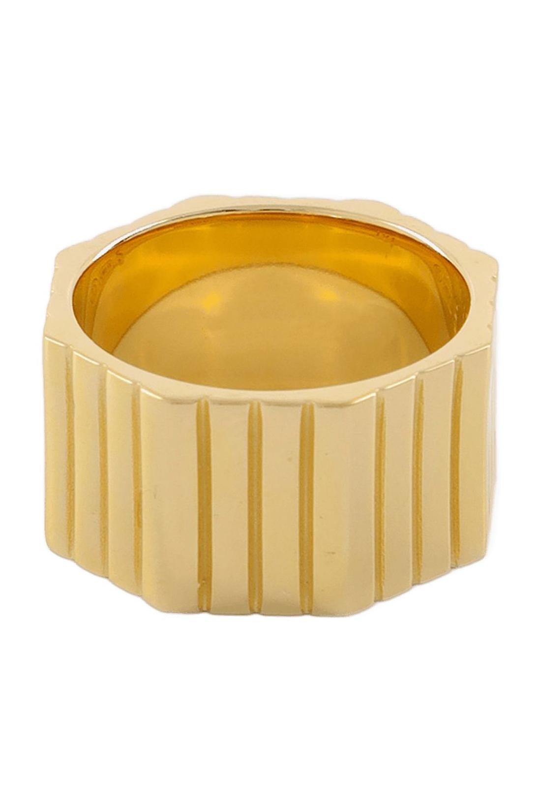 Vergoldeter Octagonalring