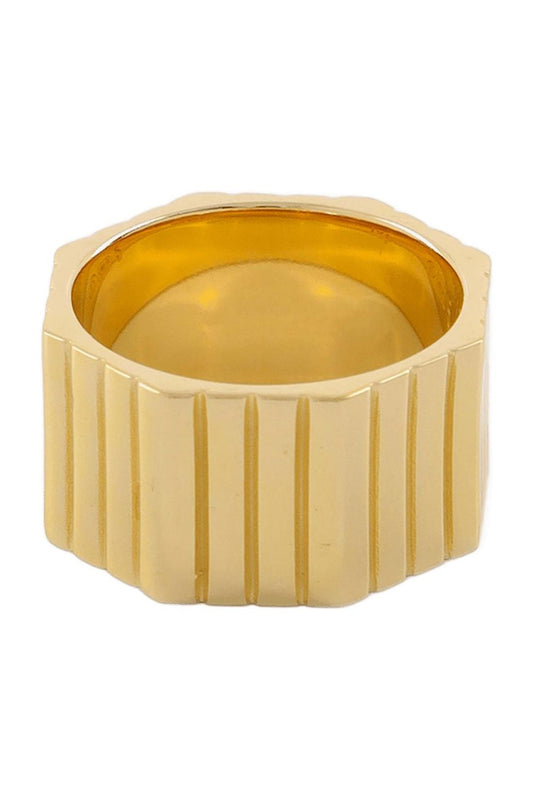 Vergoldeter Octagonalring