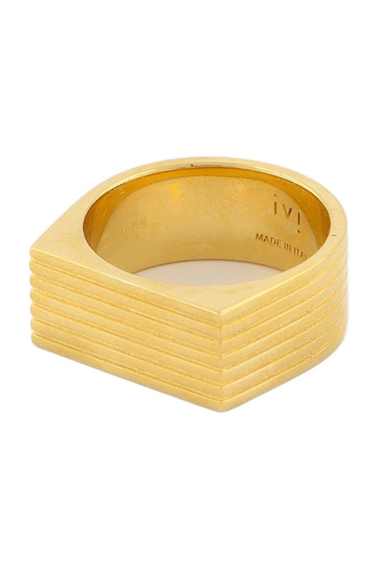 Aurelia Signet Ring aus vergoldetem Silber