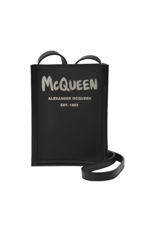 Mini Crossbody schwarze Ledertasche