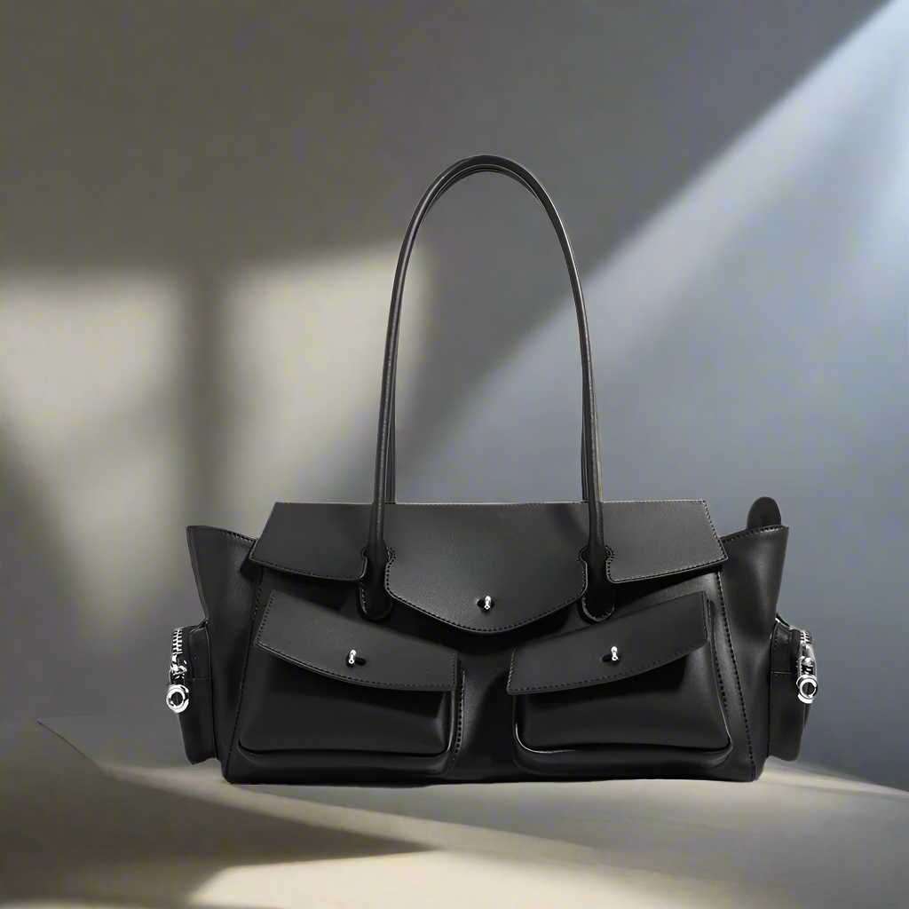 ARI women large capacity shoulder handbag – multi-pocket underarm bag for daily use