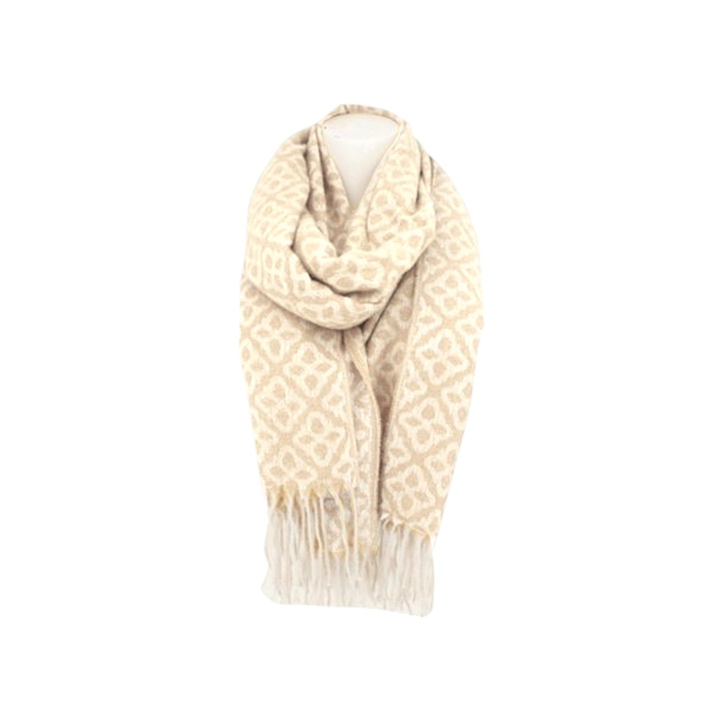 Winter Damen Schal Soft Cashmera » Winterschal Boutique Blume » Damenschal » Fransenschal 180 x 65 cm
