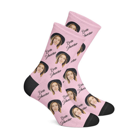 Personalisierte "BESTE SCHWESTER" Socken