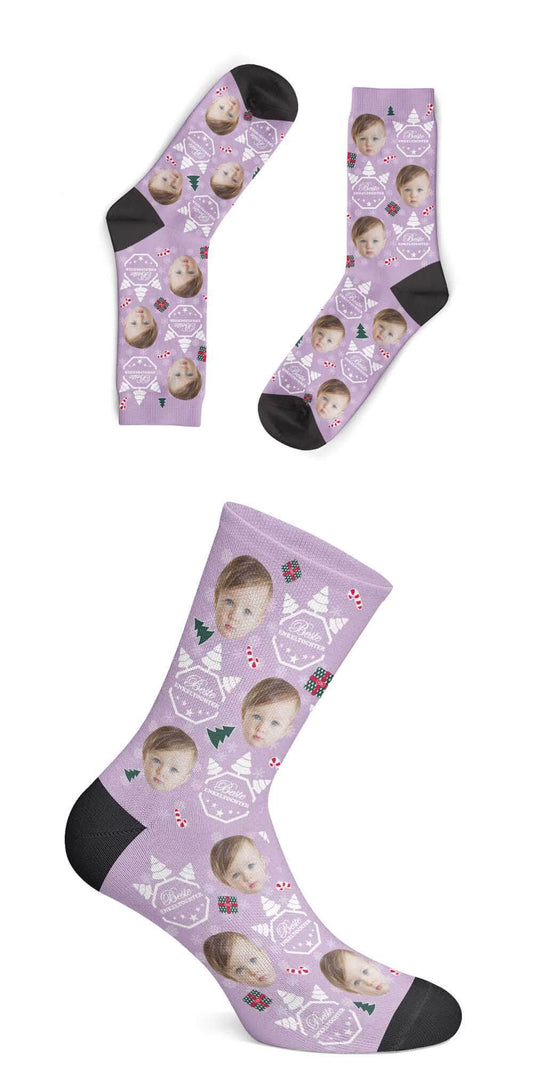 Personalisierte Christmas Enkeltochter Socken
