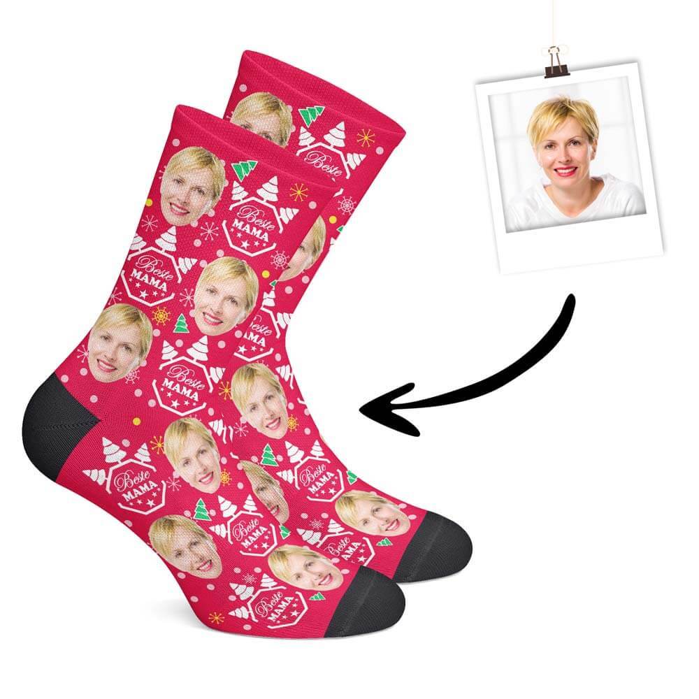 Personalisierte Christmas Mama Socken