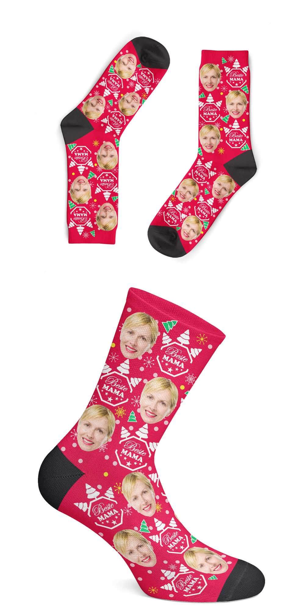 Personalisierte Christmas Mama Socken