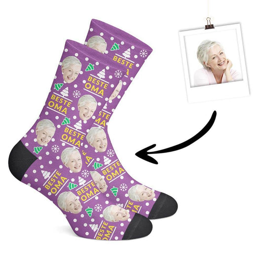 Personalisierte Christmas Oma Socken