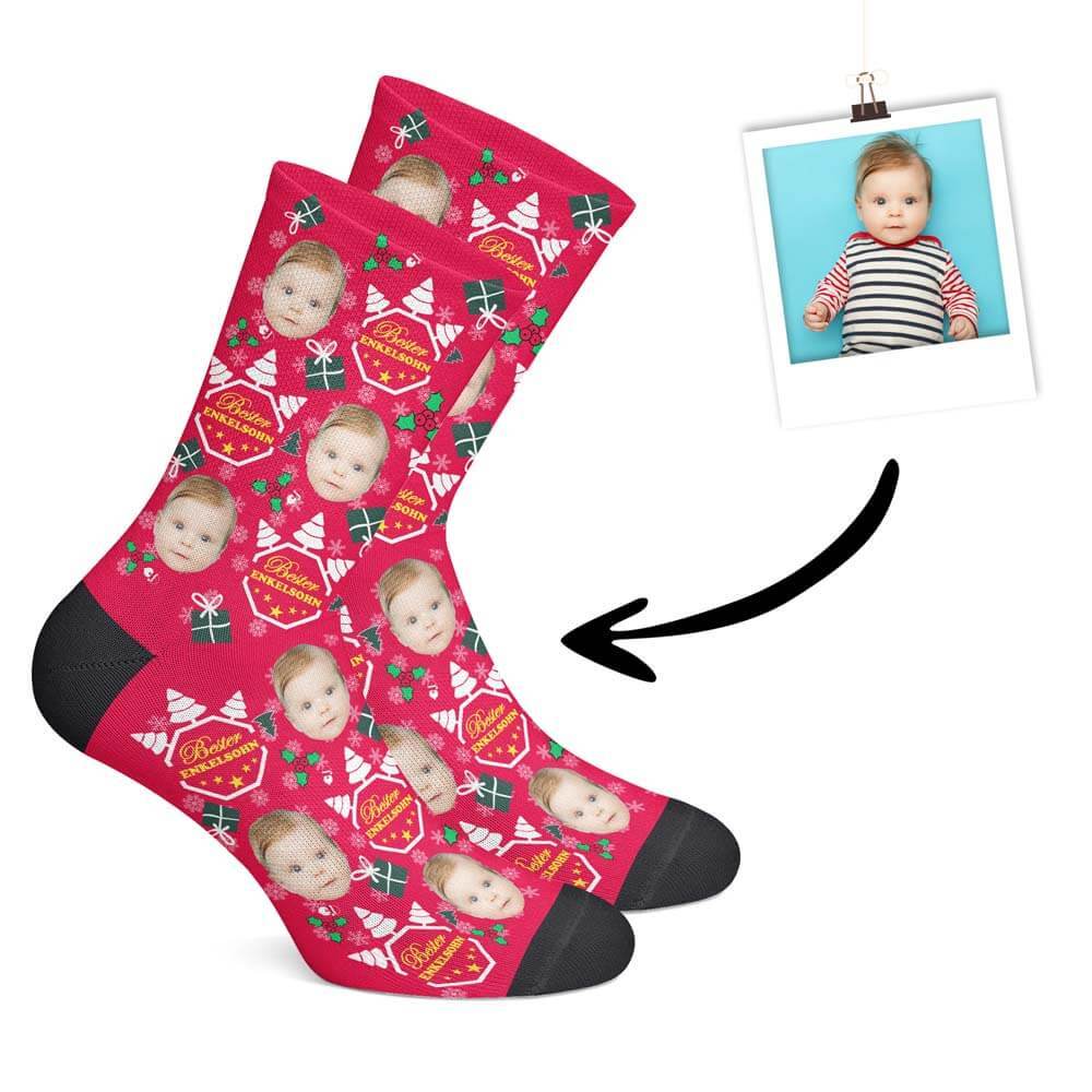 Personalisierte Christmas Enkelsohn Socken