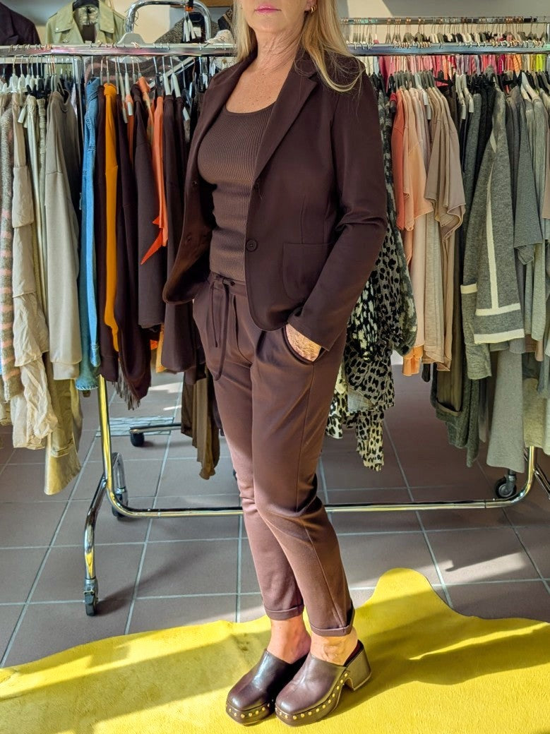 Blazer Viskose Nylon Braun Moro Größe L - L804-1900