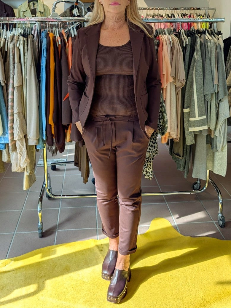 Blazer Viskose Nylon Braun Moro Größe L - L804-1900