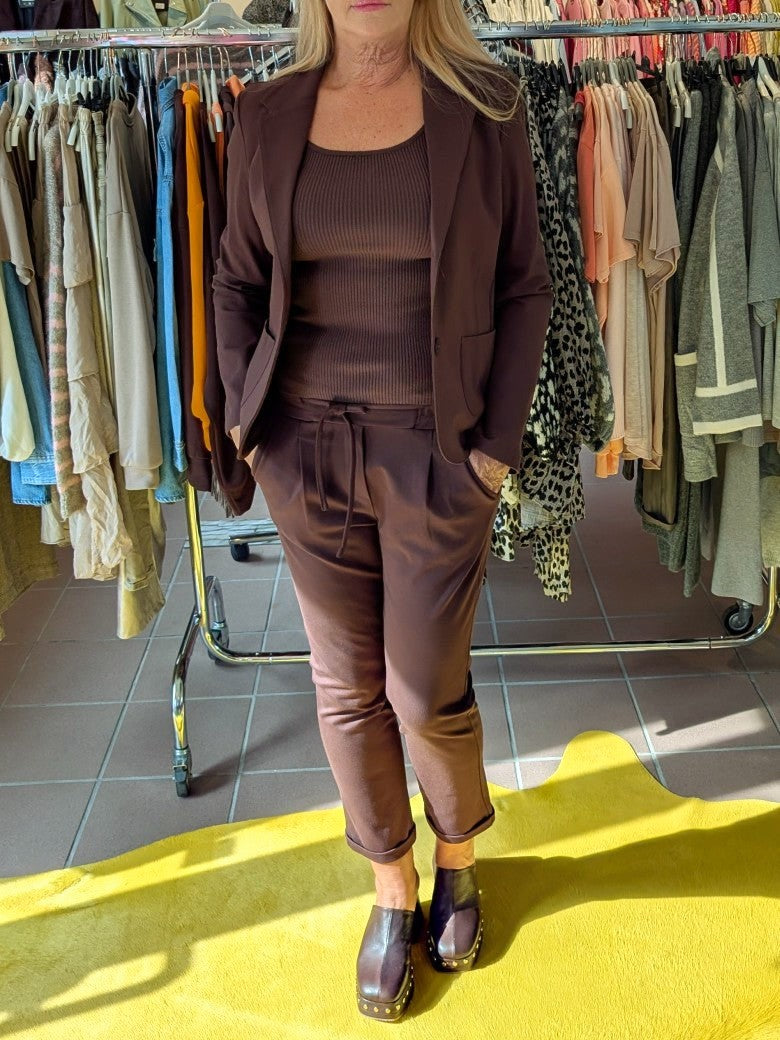 Blazer Viskose Nylon Braun Moro Größe L - L804-1900