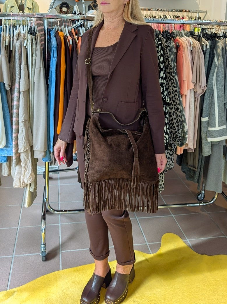 Blazer Viskose Nylon Braun Moro Größe L - L804-1900