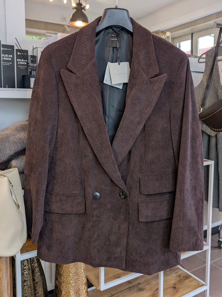 Blazer Cord Coffee Braun One Size - von LUMINA LD3350