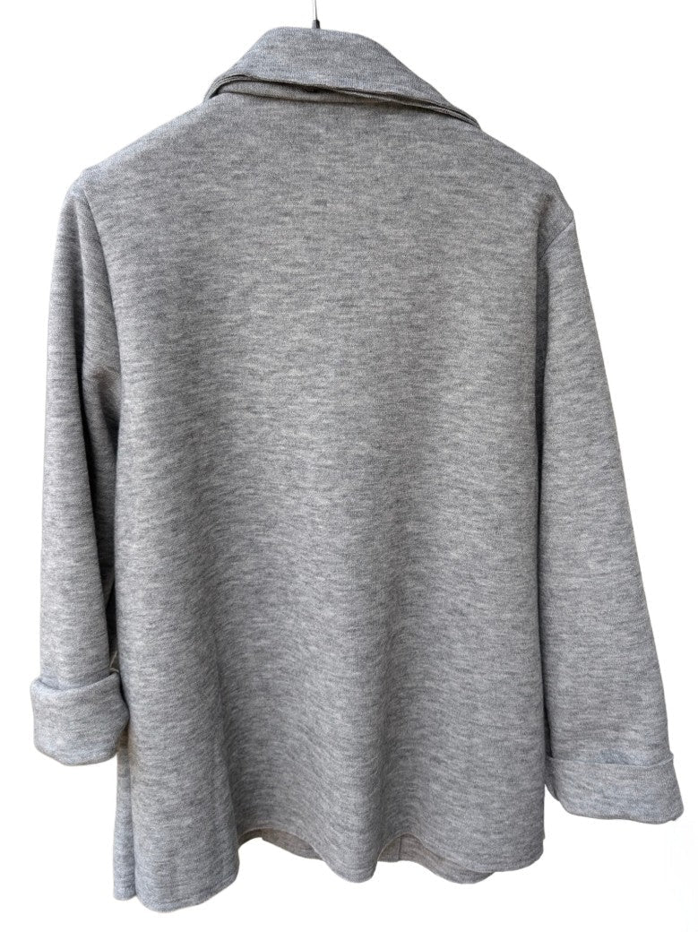 Blazer Sportlich Elegant Hellgrau One Size