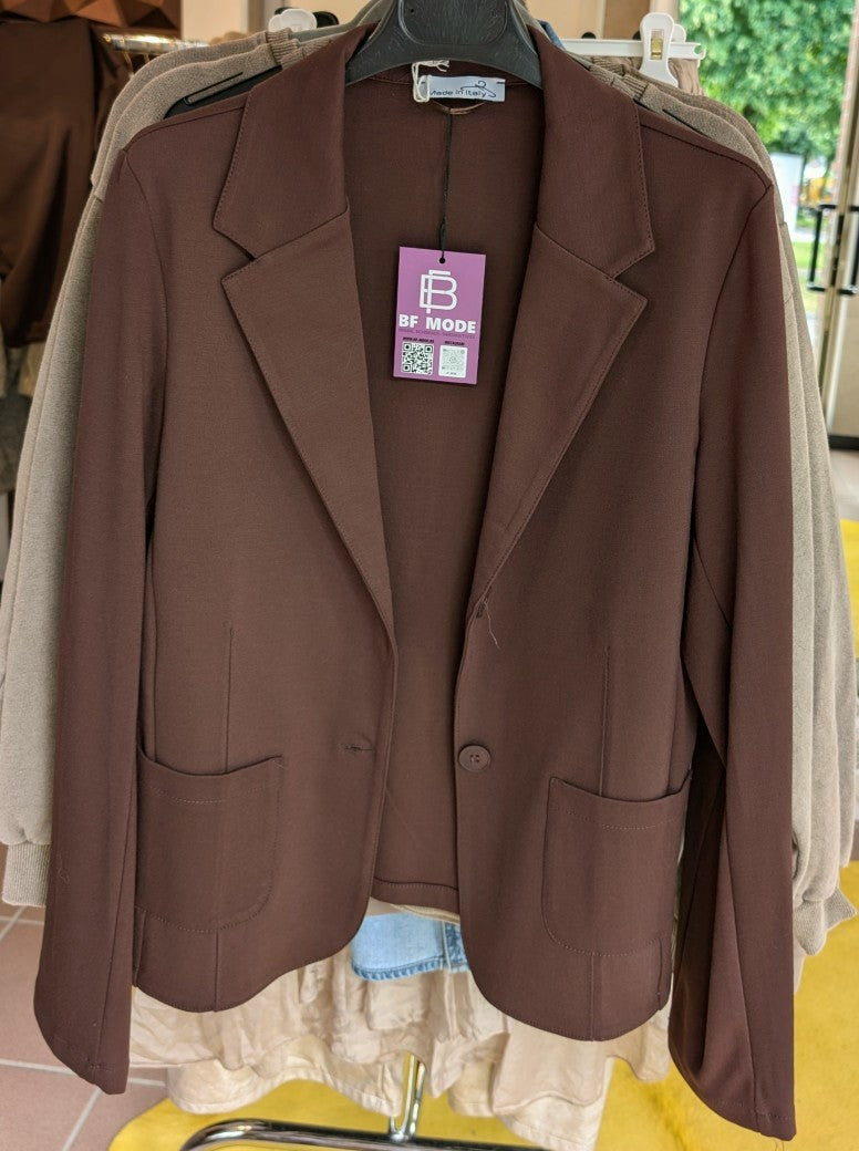 Blazer Viskose Nylon Braun Moro Größe L - L804-1900