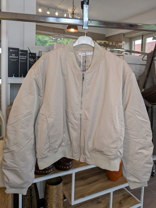 Bomberjacke Nylon Beige Hellgrau, One Size - von CHOICE CH769