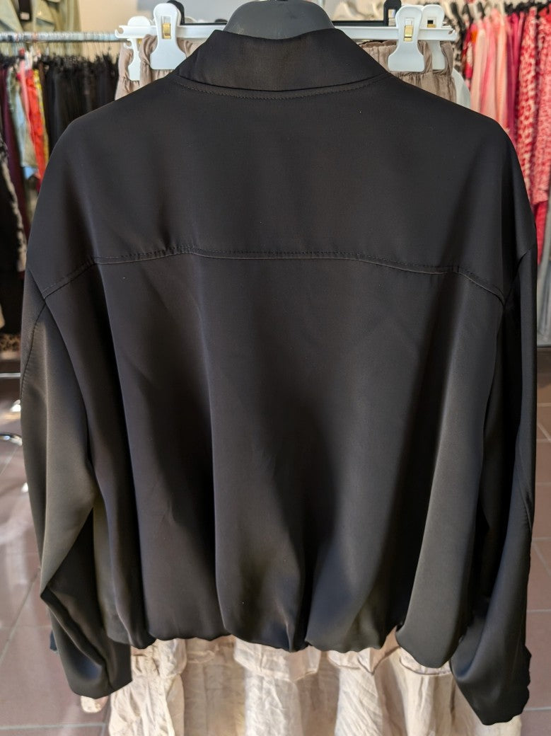 Bomberjacke leichter Blouson Schwarz One Size - von DOLCE VITA 18052