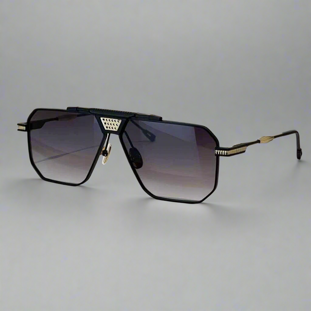 T Henri berlinette ultralight titanium square pilot sunglasses