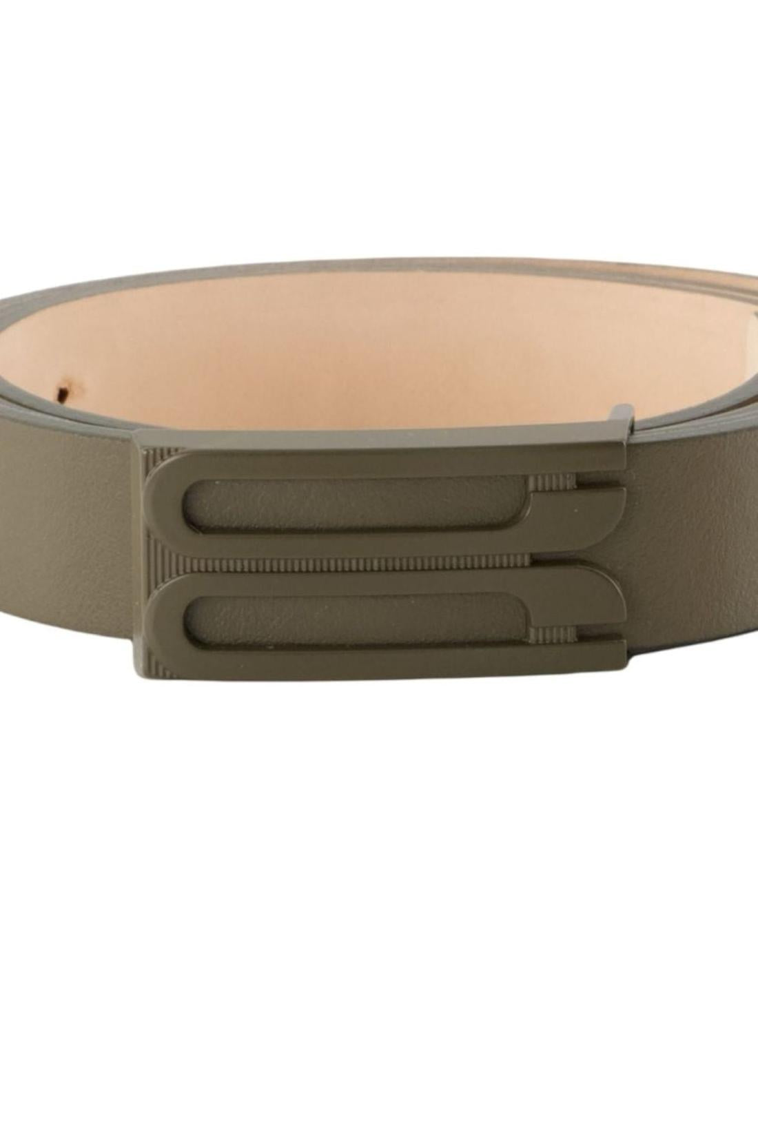 Tonal Regular Frame Gürtel - Victoria Beckham - Leder - Khaki