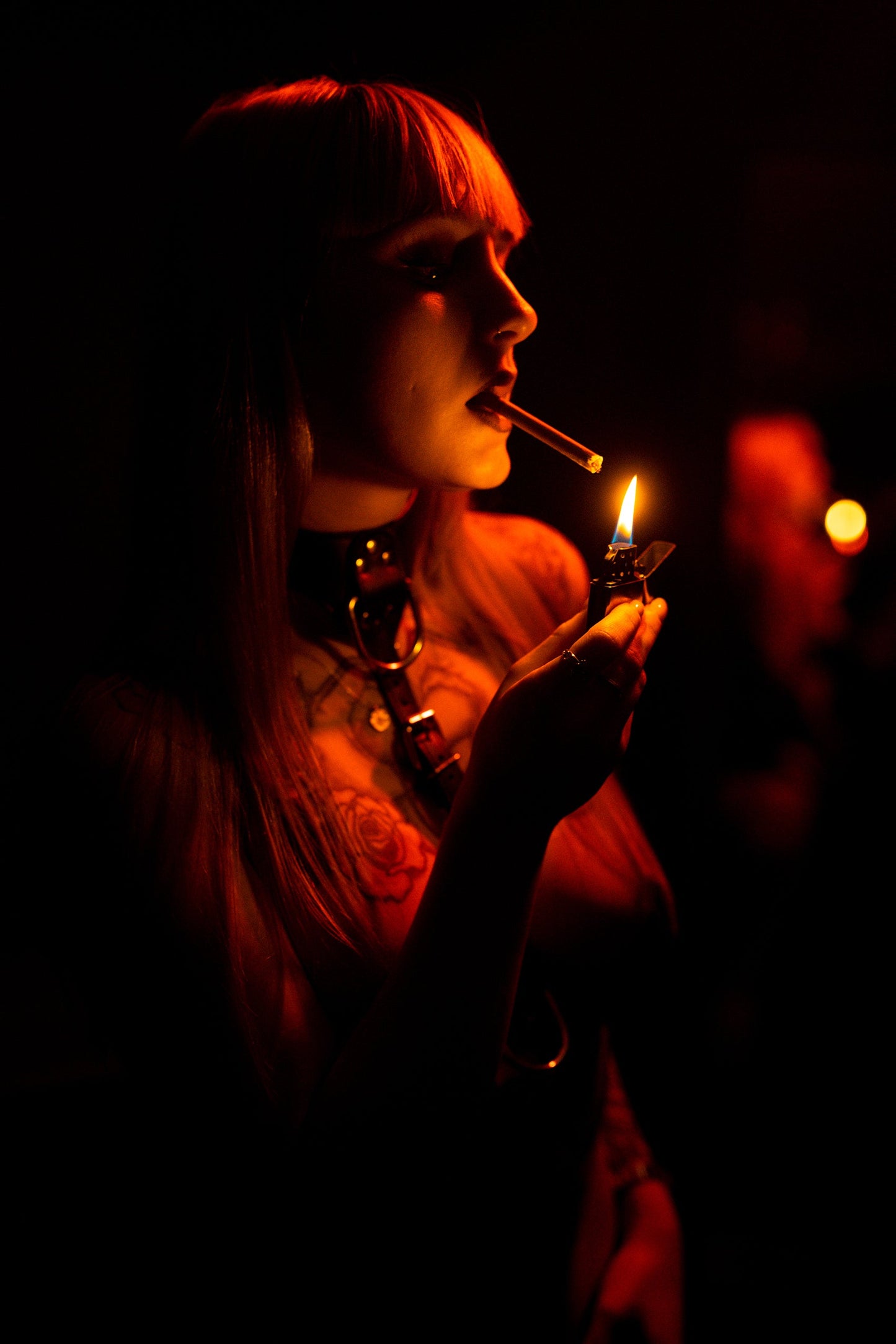 Leather Look Chest Harness