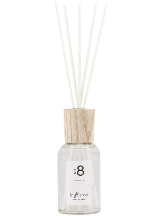 Diffuser Premium 100ml No. 8 Vanilla von MY SENSO, Raumduft, inkl. 5 Faserstäbchen, Duftstäbchen