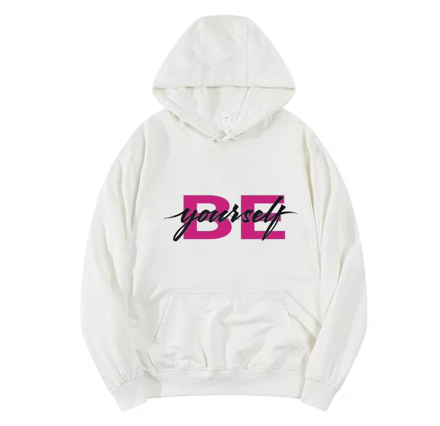 BE YOURSELF,New fashionable round neck hoodie