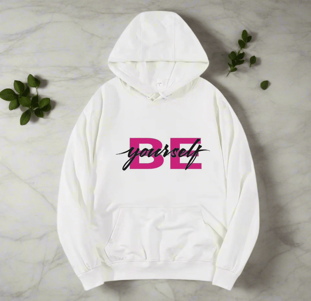 BE YOURSELF,New fashionable round neck hoodie