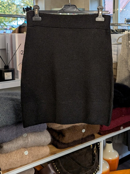 Feinstrick Mini Rock 50% Viskose 50% Nylon Schwarz, One Size - von EFFENY