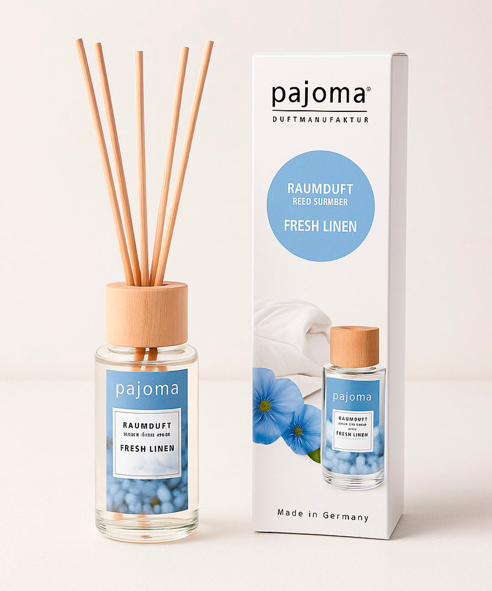 Raumduft 100 ml, mit 10 Rattanstäbchen, verschiedene Sorten