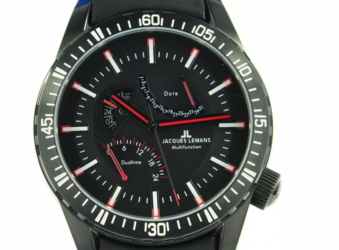 Jacques Lemans Multifunction stainless steel classic watch