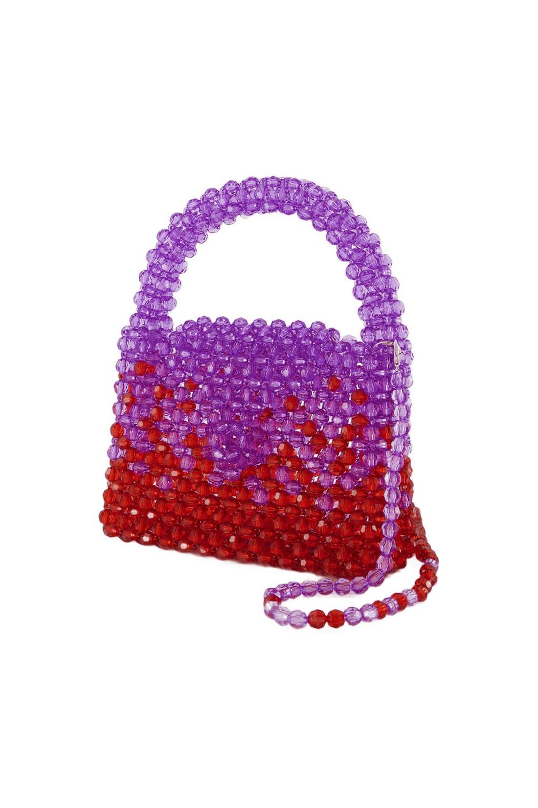 Ss23Bg01 Hobo Bag - Germanier - Purple/Red - Pearl