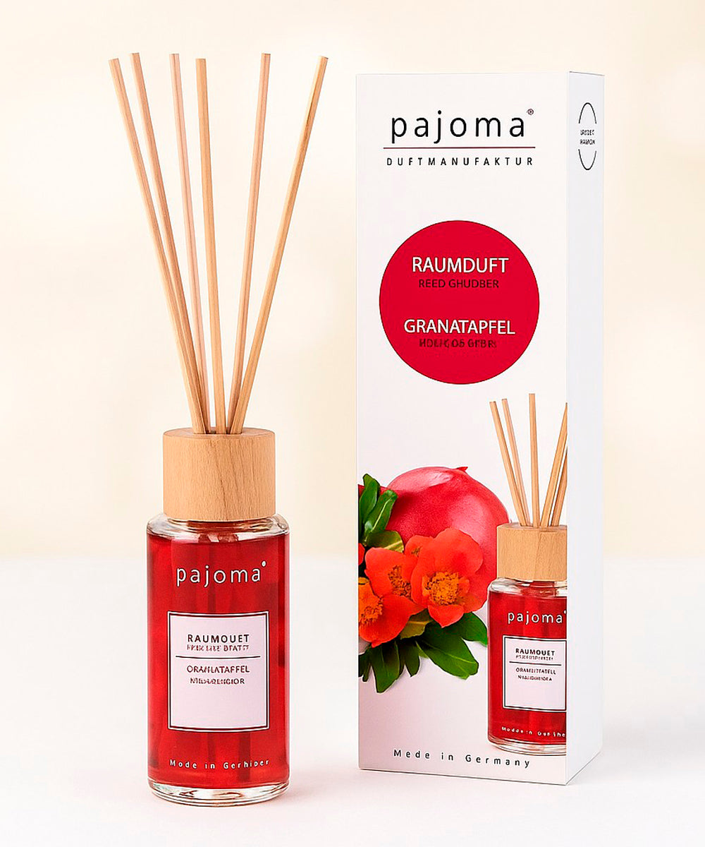 Raumduft 100 ml, mit 10 Rattanstäbchen, verschiedene Sorten