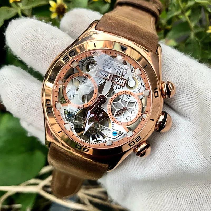Reef Tiger tourbillon automatic watch