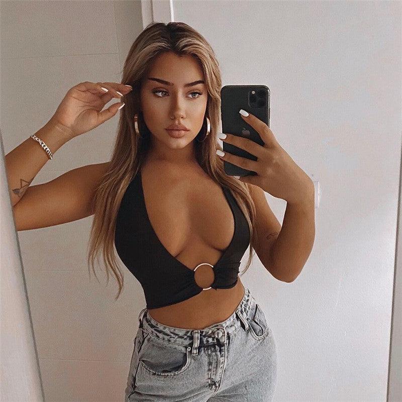 Ruched Soft Slim Crop Top