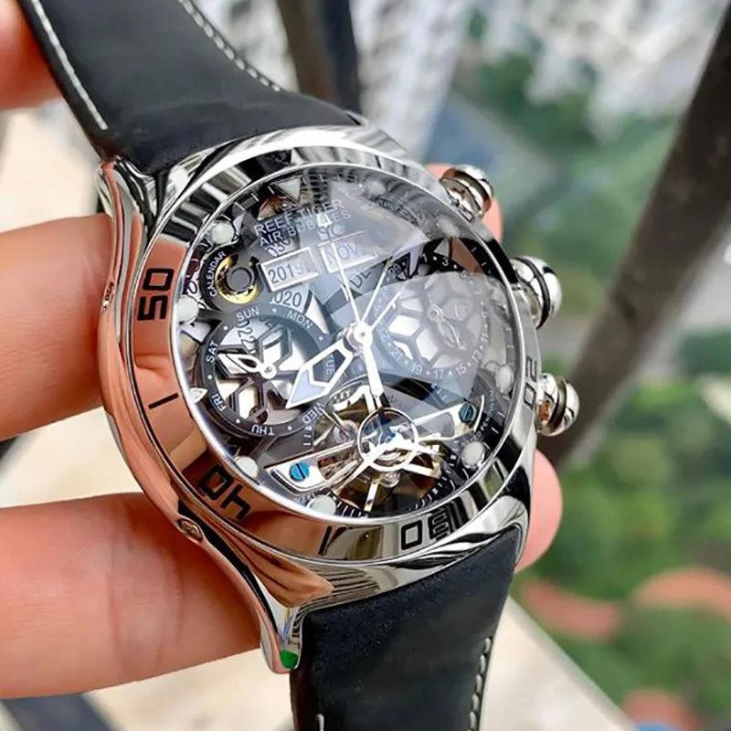 Reef Tiger tourbillon automatic watch