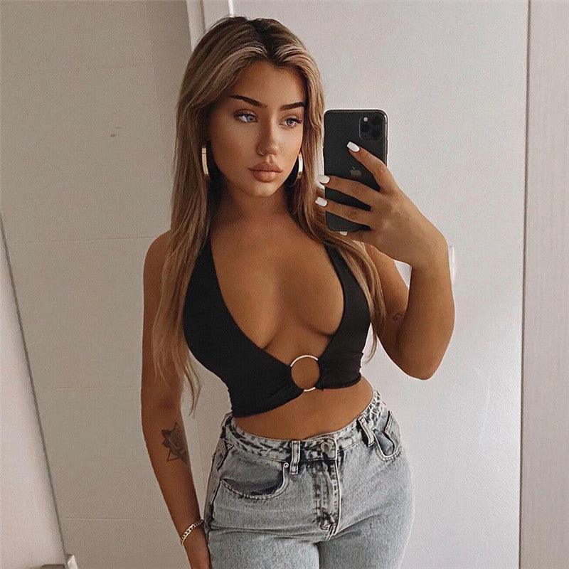 Ruched Soft Slim Crop Top