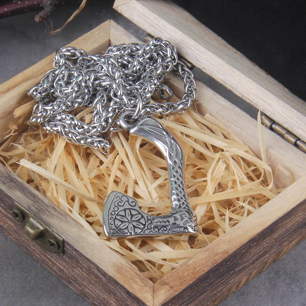 Never fade wolf and raven slavic wild amulet talisman viking necklace jewelry