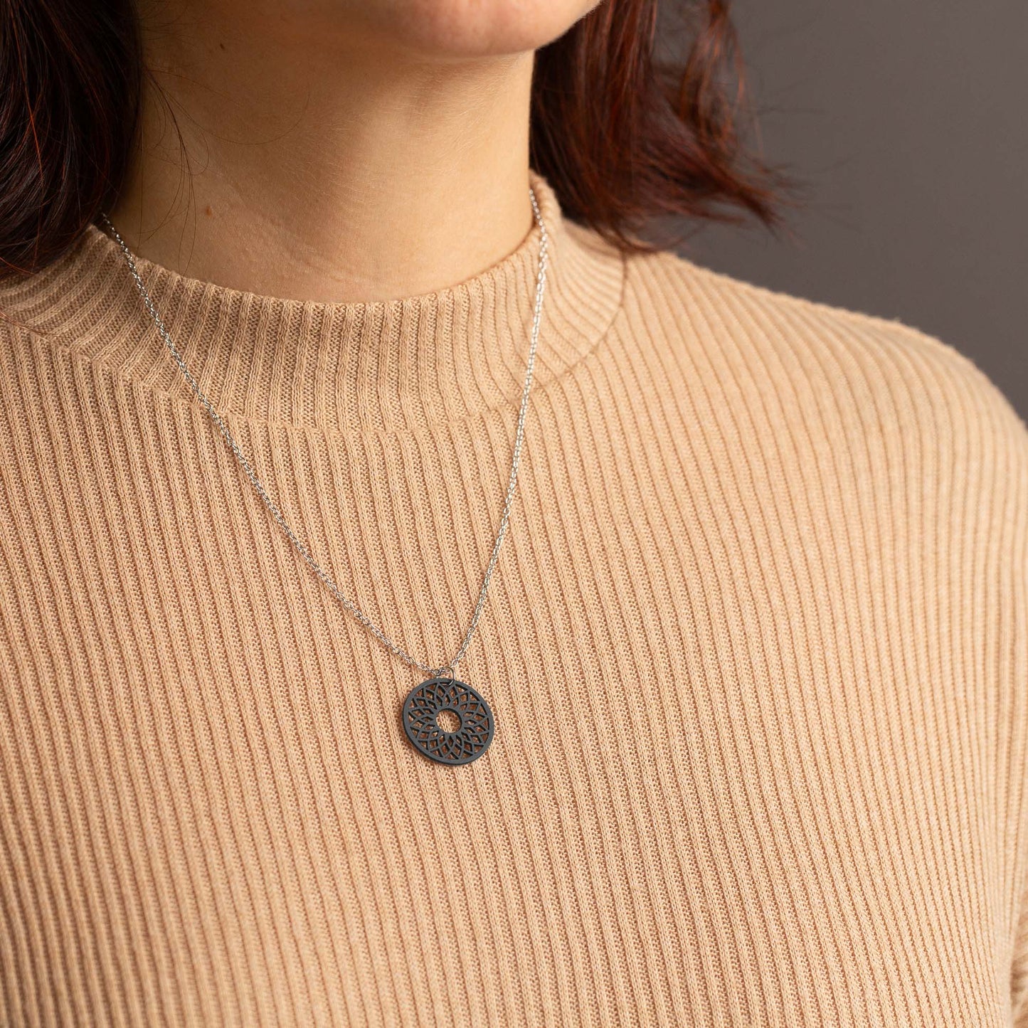 Halskette mit Holzanhänger - 'Spirit'