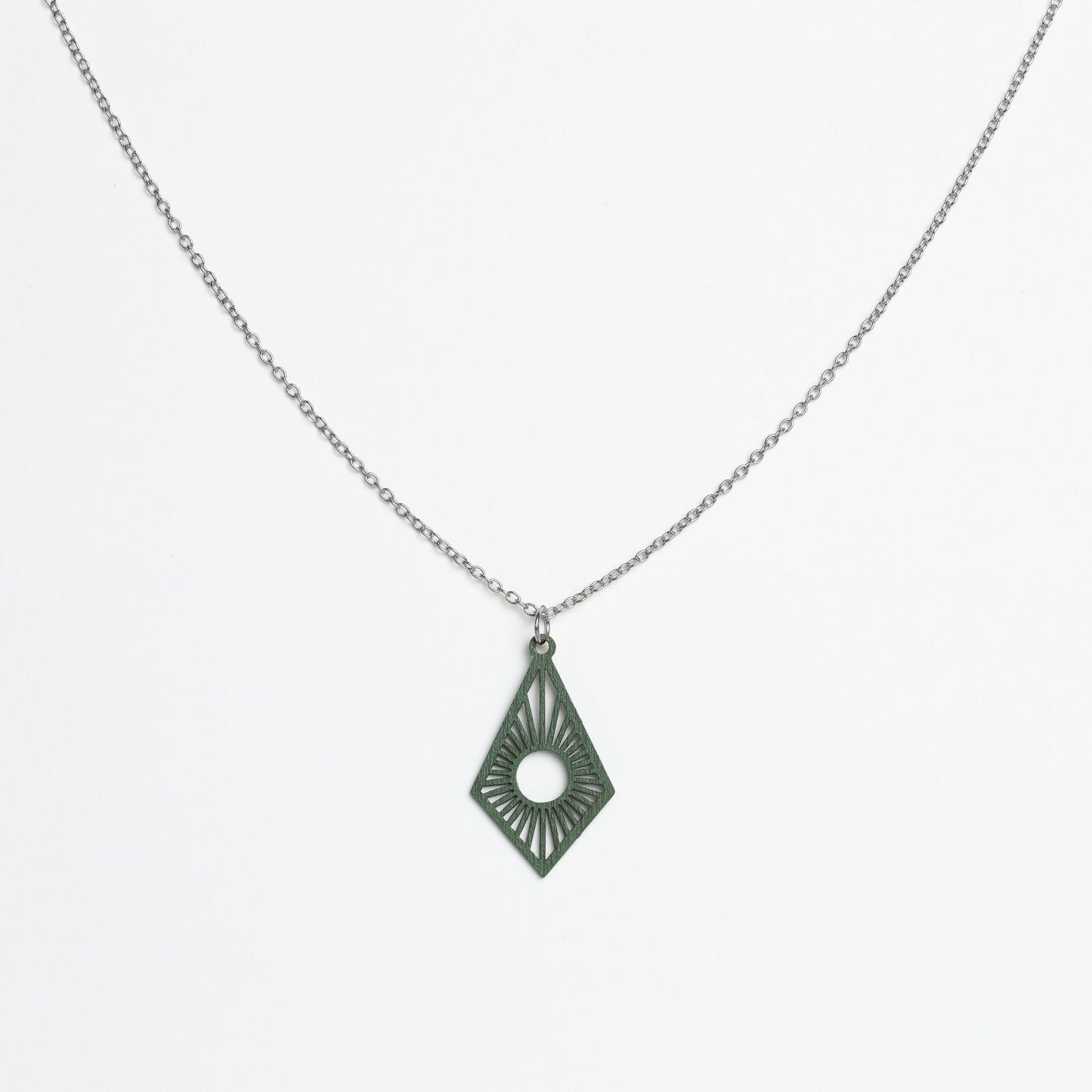 Halskette mit Holzanhänger - 'Sunrise'