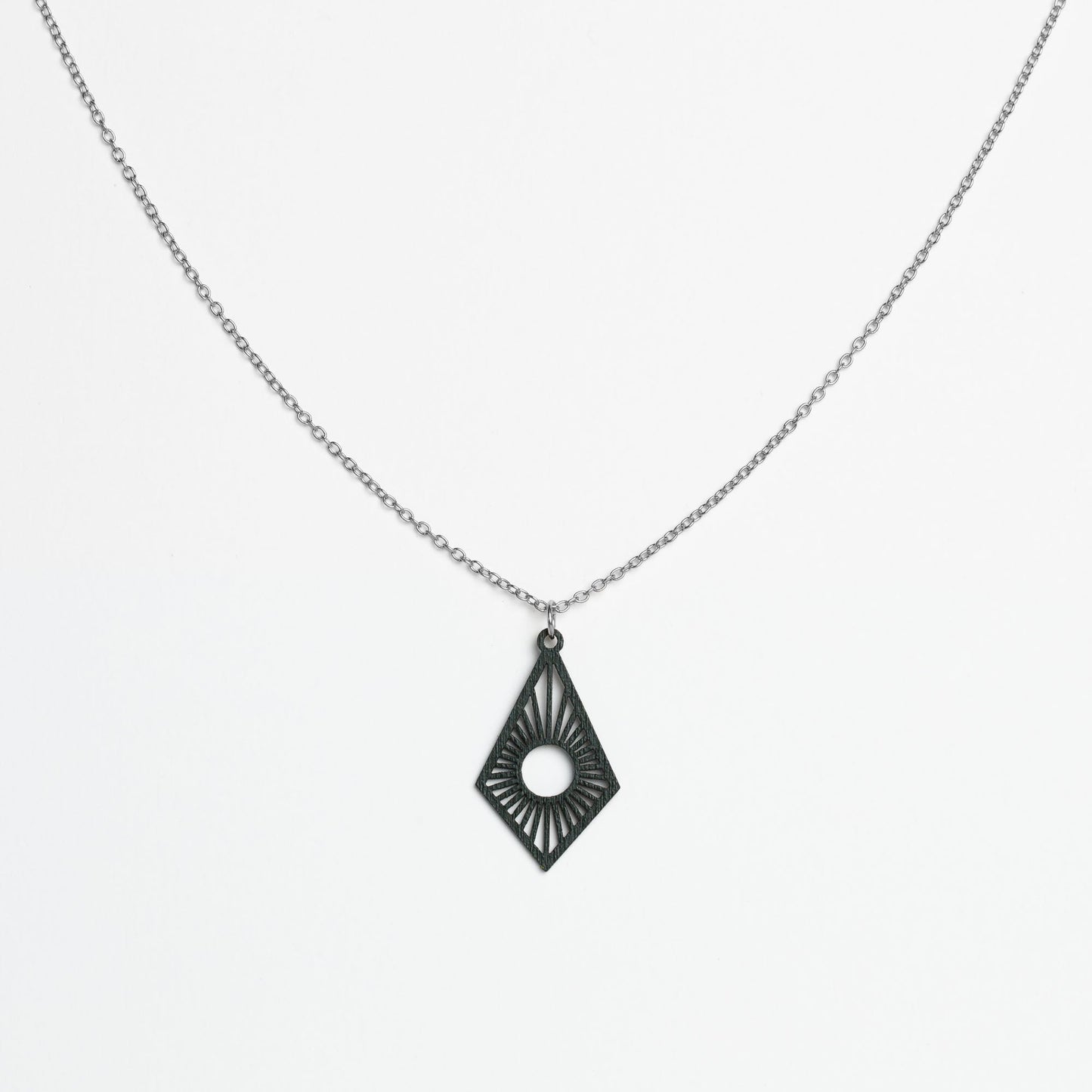 Halskette mit Holzanhänger - 'Sunrise'