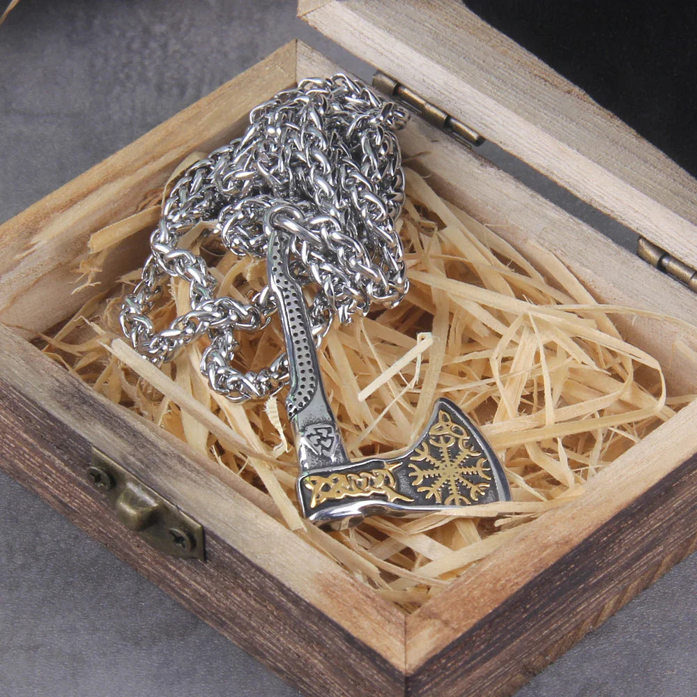 Never fade wolf and raven slavic wild amulet talisman viking necklace jewelry