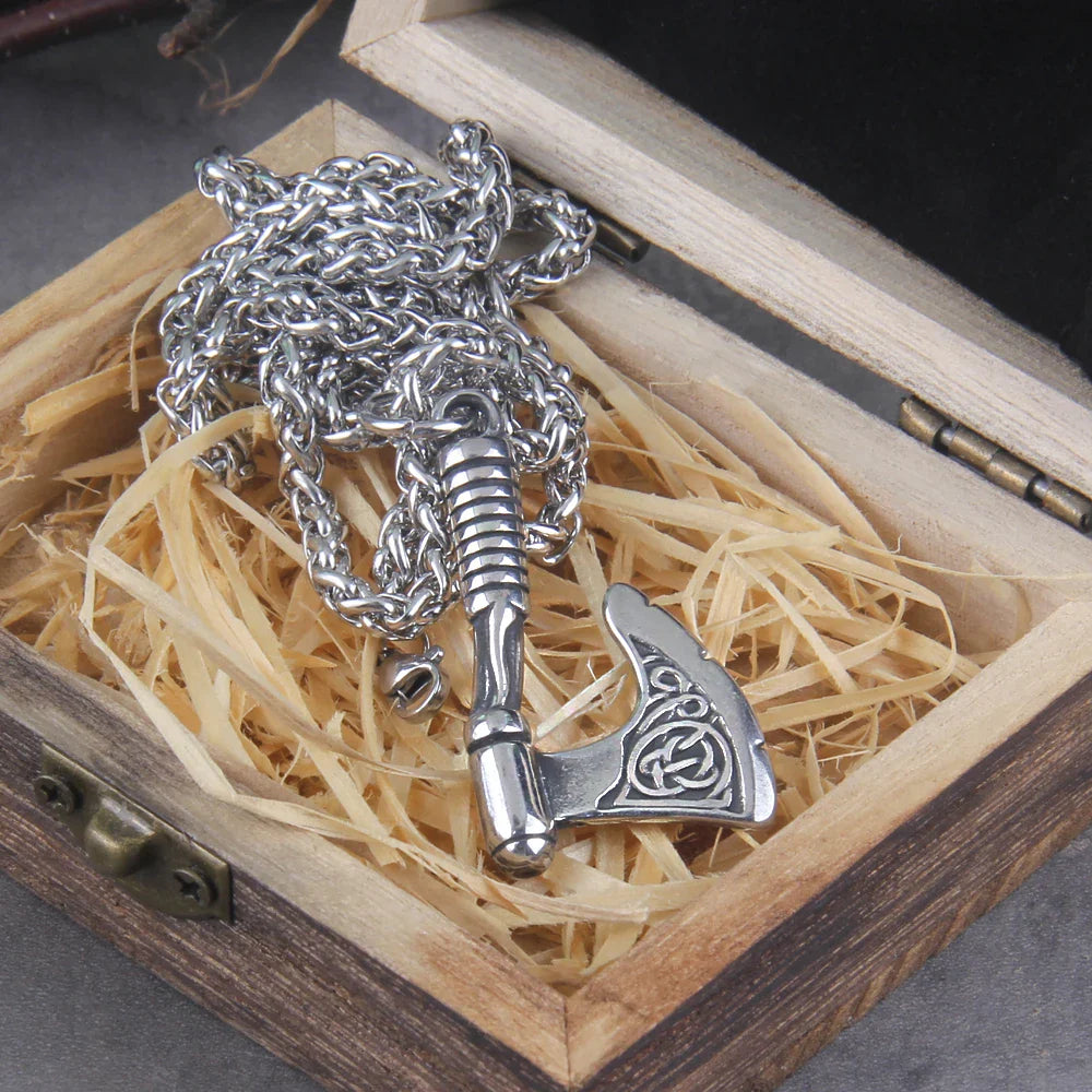 Never fade wolf and raven slavic wild amulet talisman viking necklace jewelry