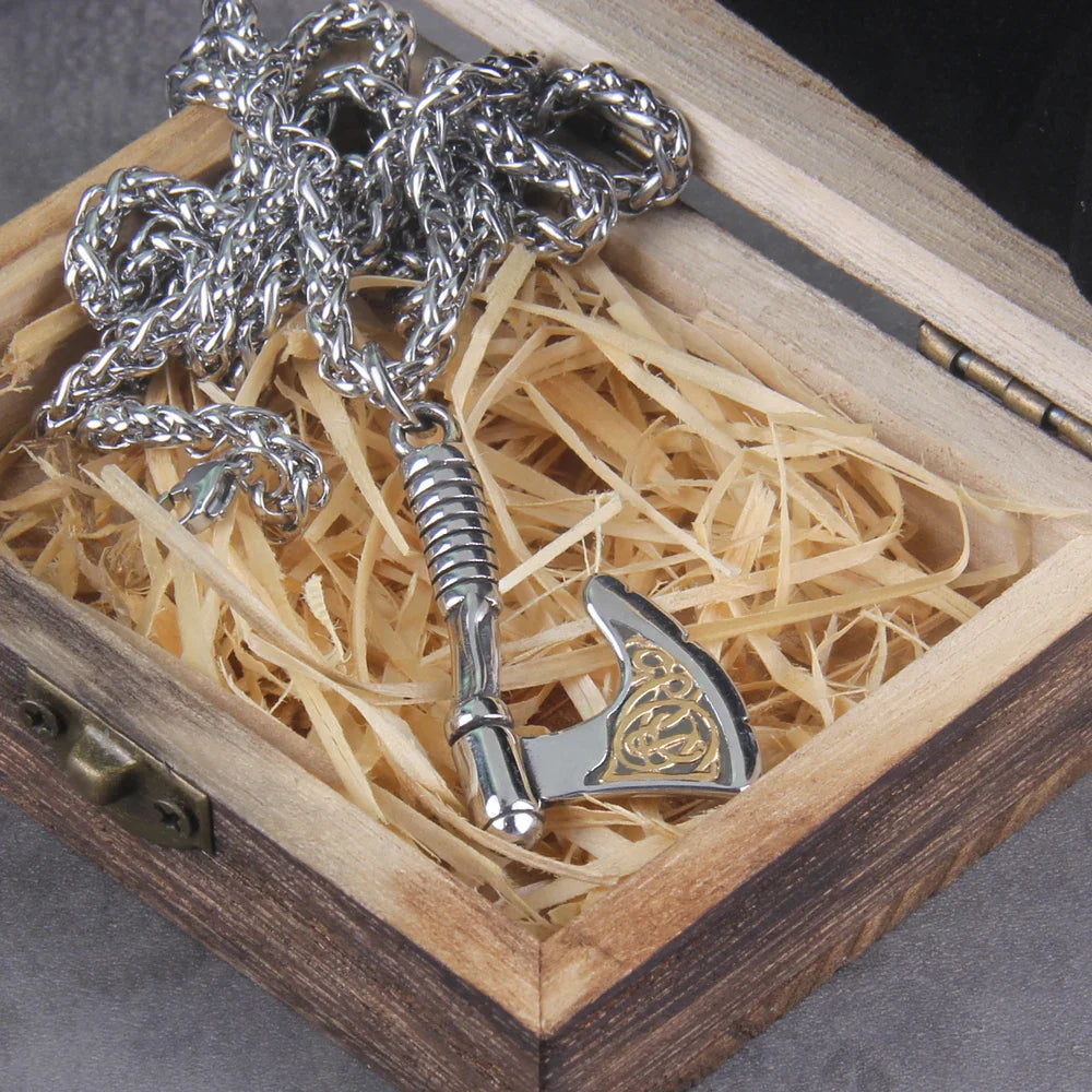 Never fade wolf and raven slavic wild amulet talisman viking necklace jewelry