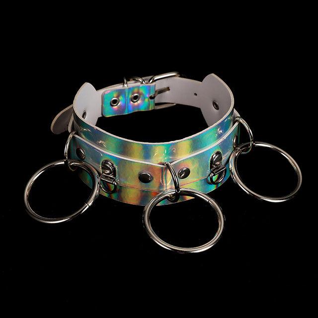 Holographic Choker Chain Necklace
