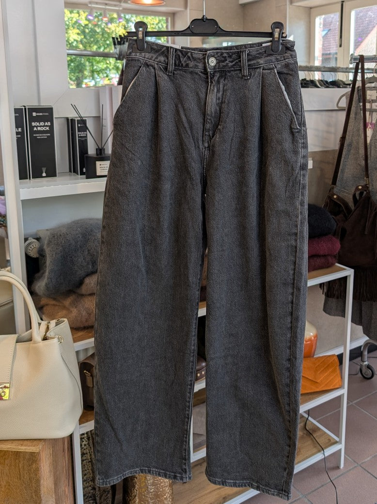 Hose Jeans Balloon Wide Leg Anthrazit Dunkelgrau - von CHANCE OFF CHP8524