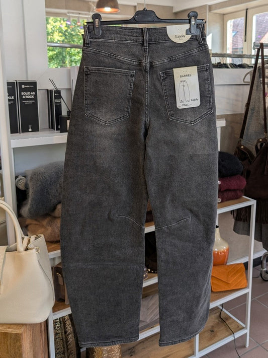 Hose Jeans Barrel Balloon Anthrazit Dunkelgrau - von LAJOLY H189