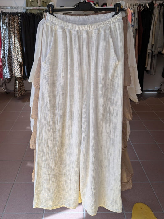 Hose Mousselin Weiß - One Size 21374