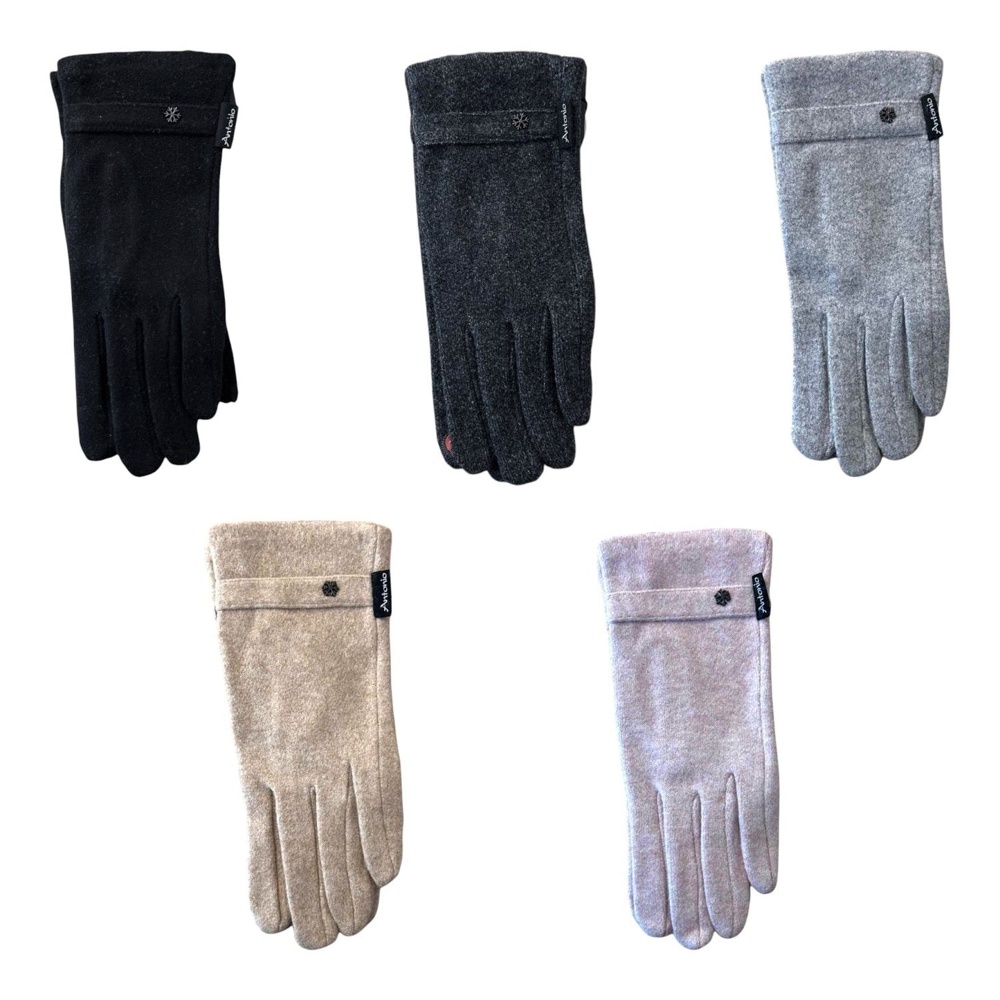 Leichte Winter Damen Handschuhe » Soft Elegant » Winterhandschuhe » Fingerhandschuhe mit Touch-Funktion