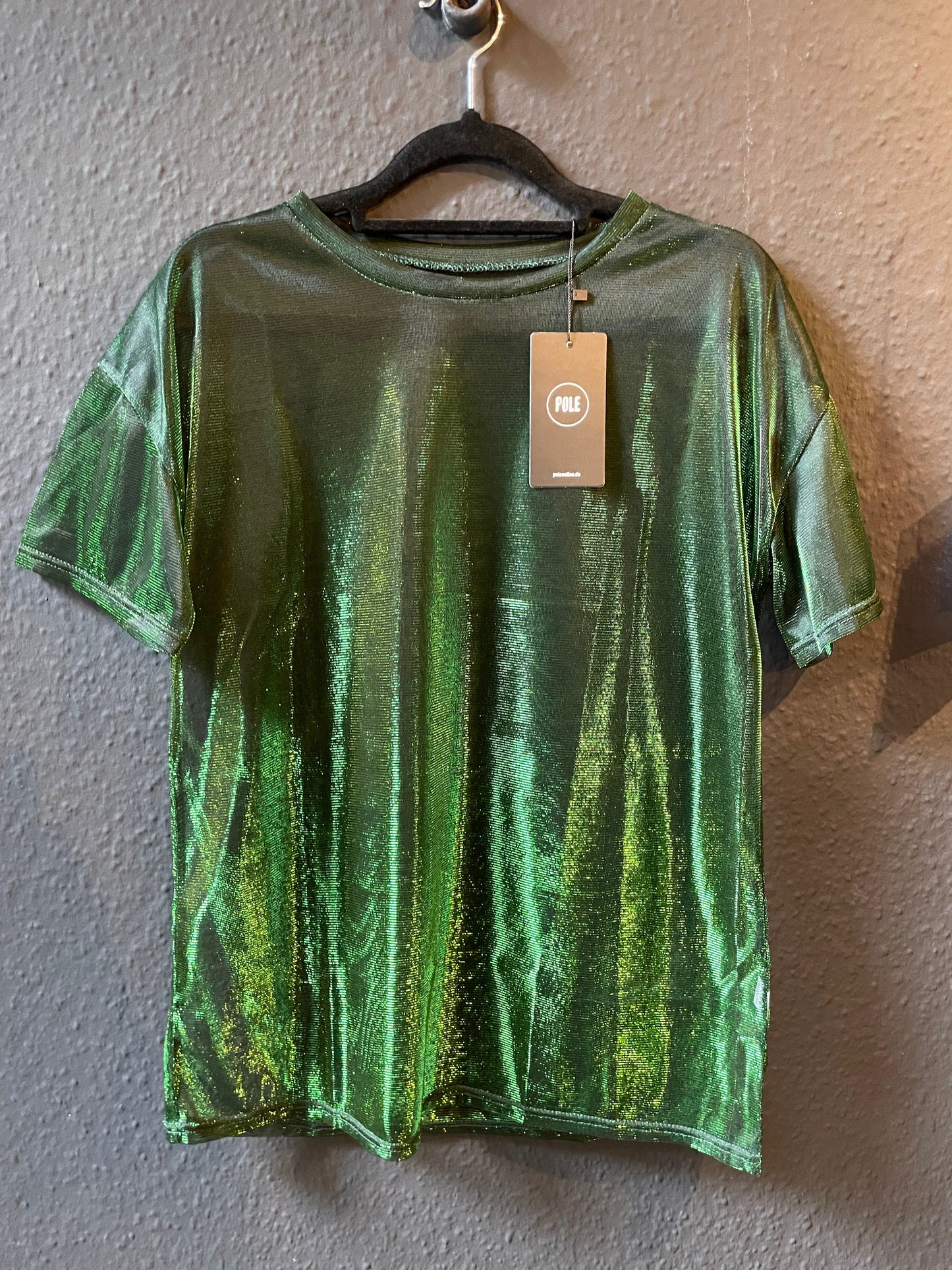 Transparent Glossy Round Neck T-shirt