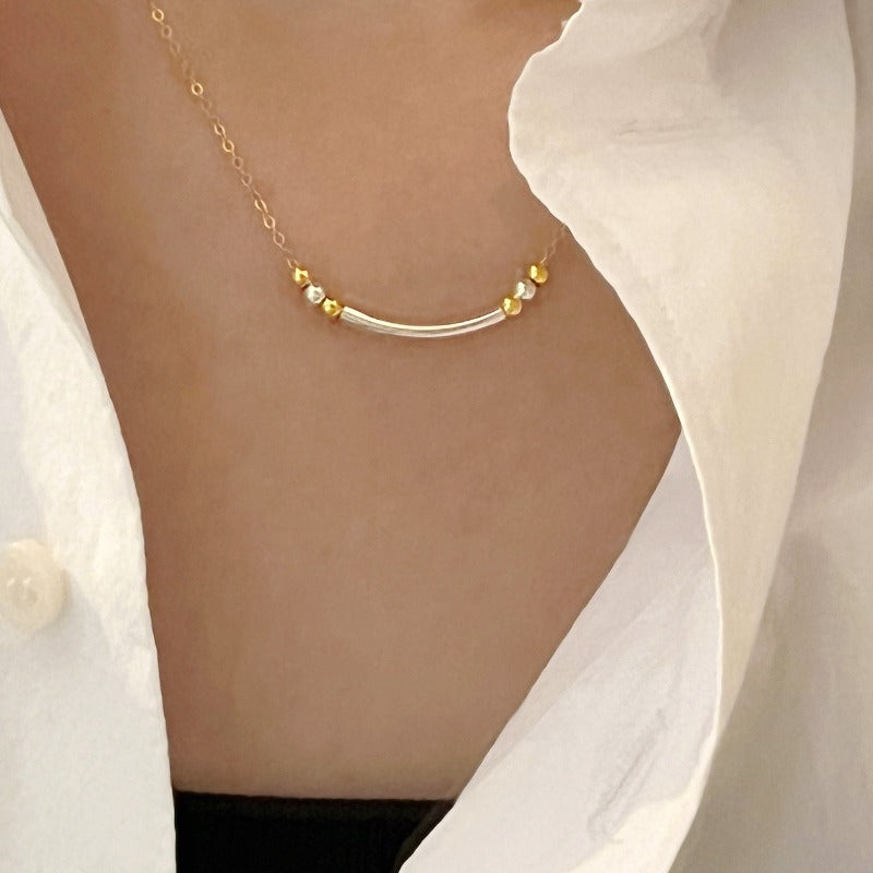 Two-Tone Smiley Necklace